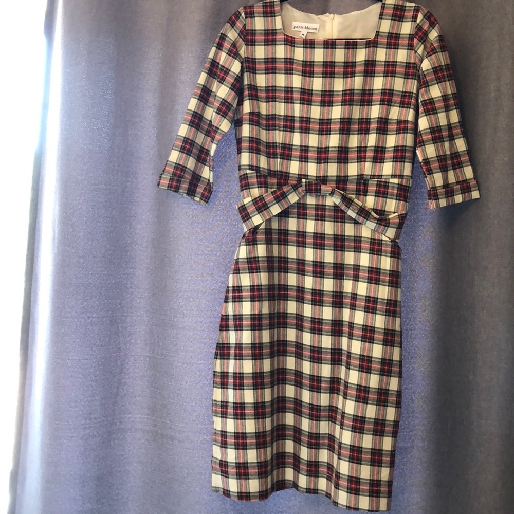 A-line Red and White Dress for the Holiday Season